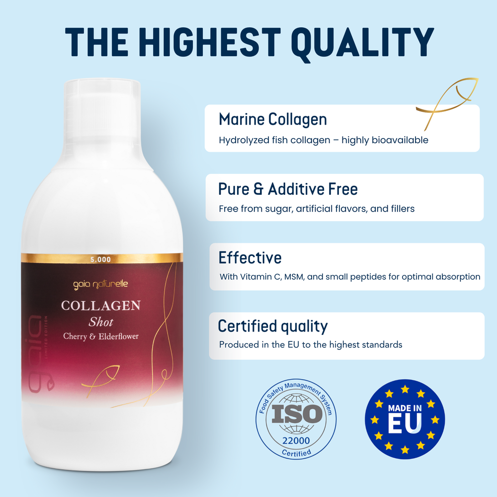 Gaia Naturelle Collagen shot cherry elderflower 